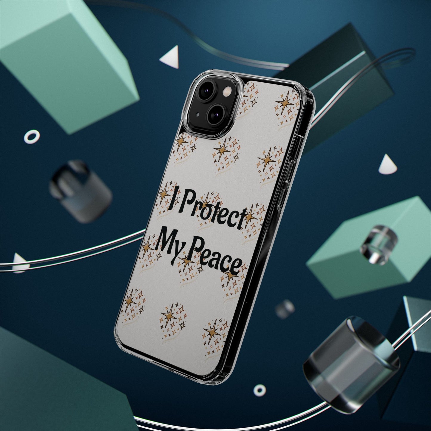 Protect My Peace Clear Impact-Resistant Phone Case