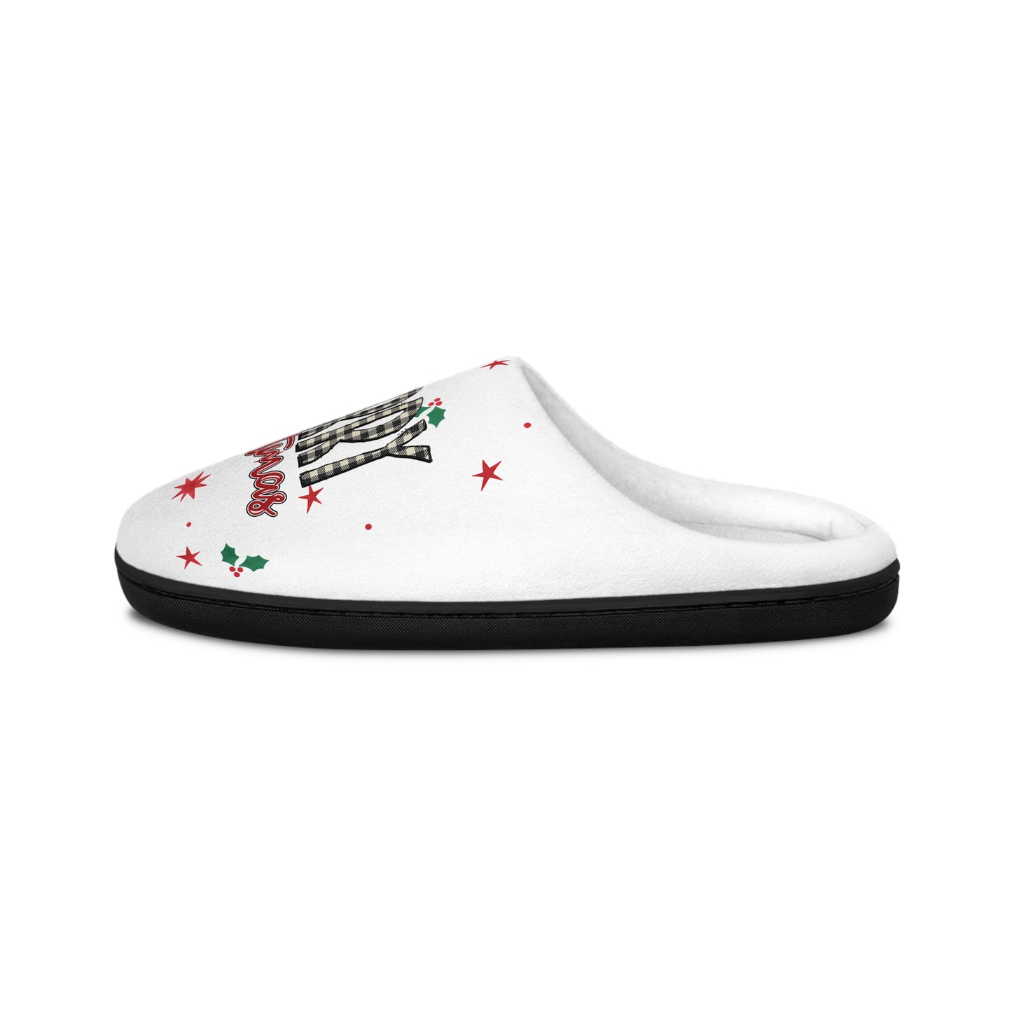 Lowkey Merry Christmas Slippers- Women's