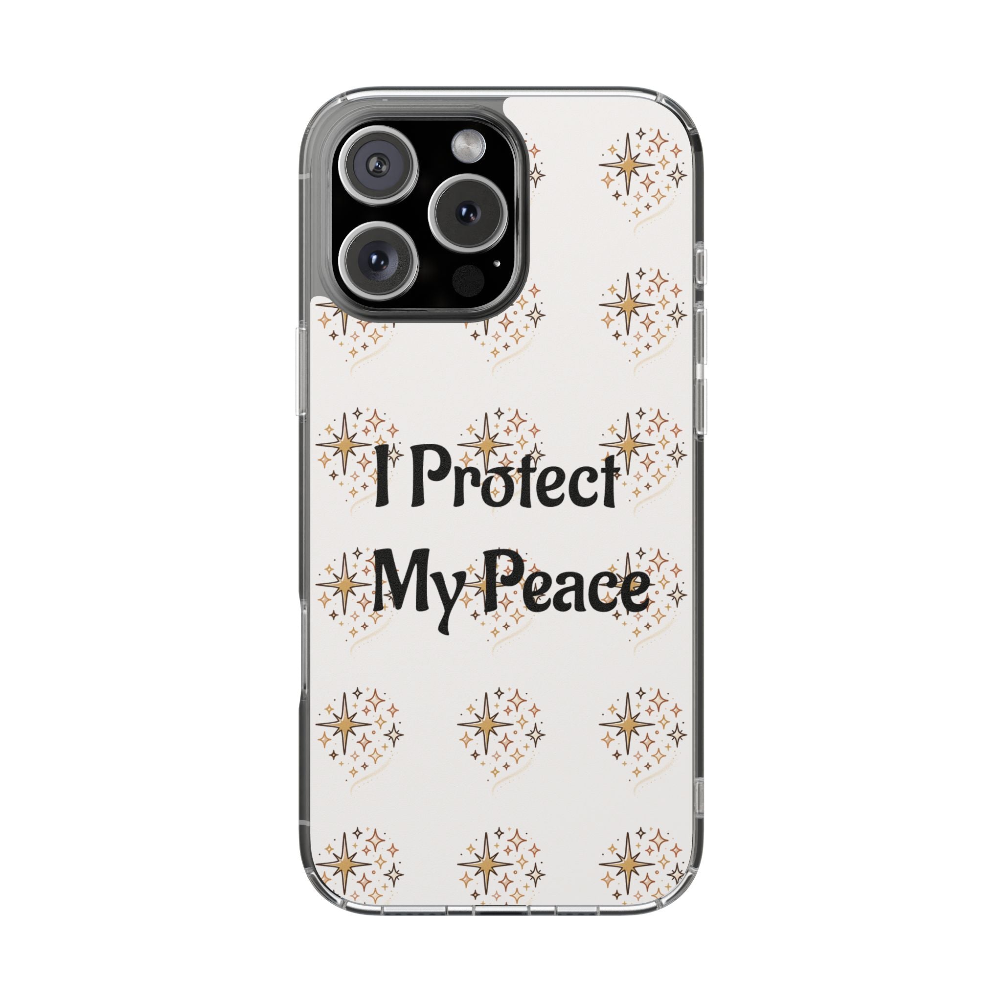 Protect My Peace Clear Impact-Resistant Phone Case