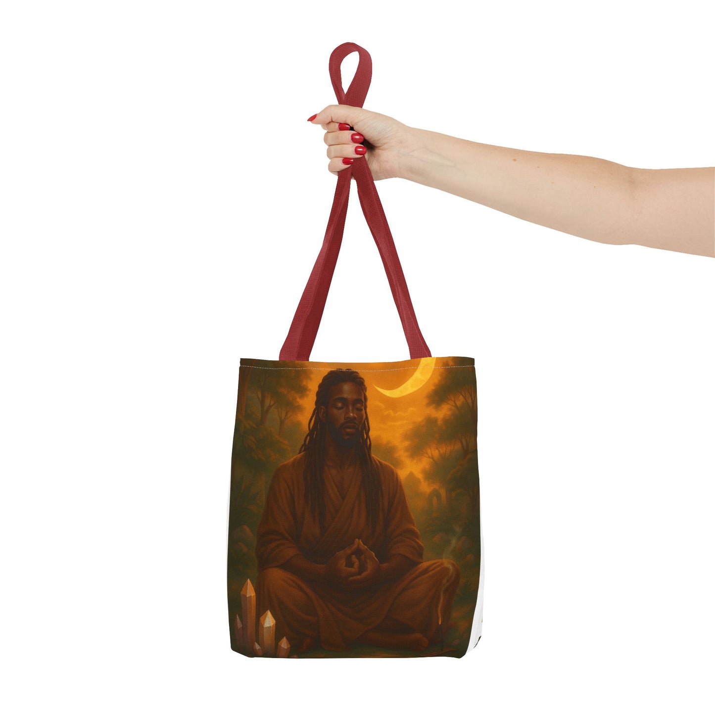 LOWKEY HEALING ENERGY TOTE BAG- EMPOWERED, GROUNDED, ROYAL.