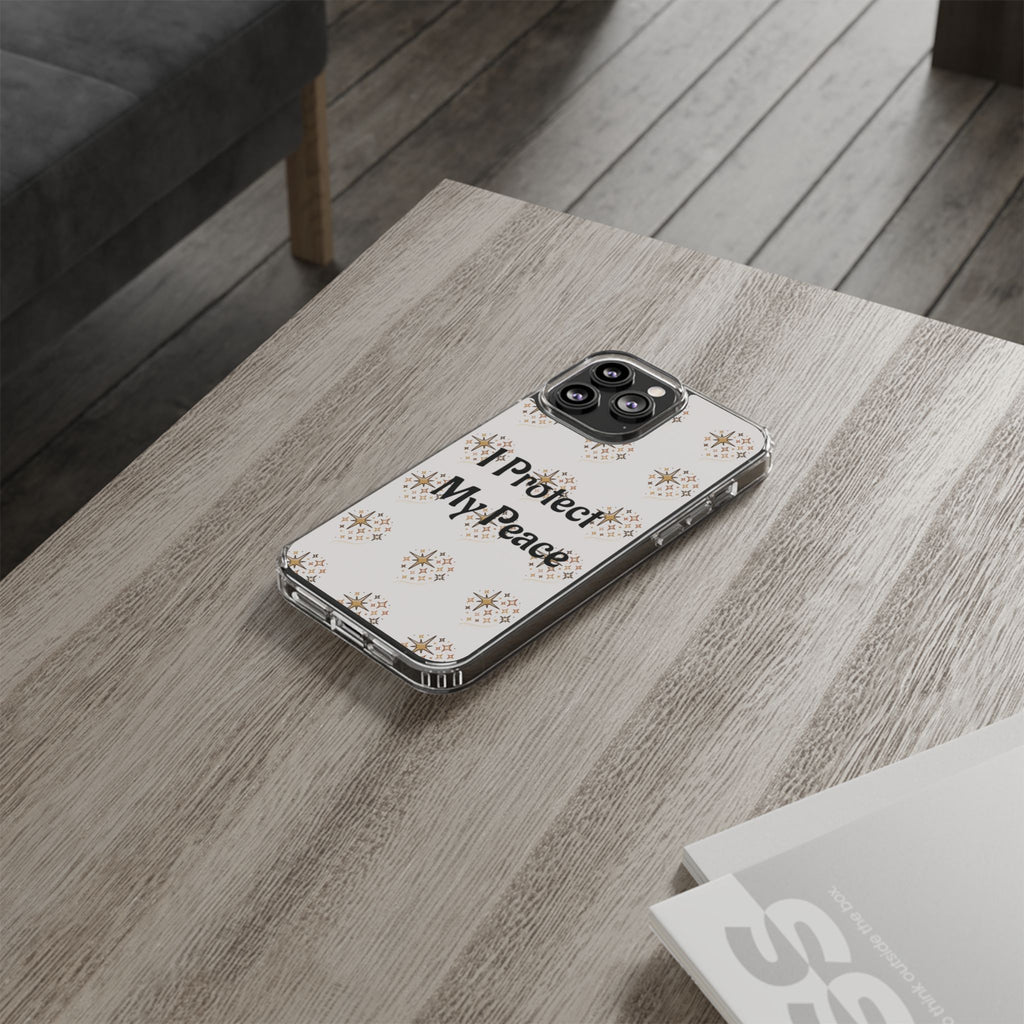Protect My Peace Clear Impact-Resistant Phone Case