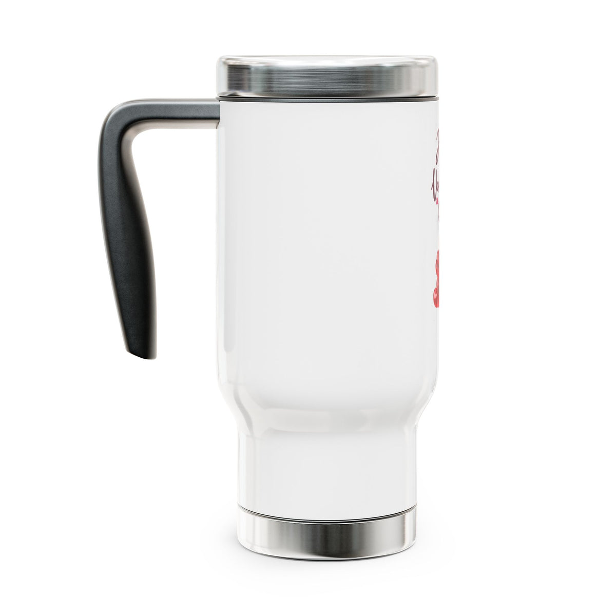 Happy Valentine's Day Heart Balloon Travel Mug-14oz Stainless Steel Tumbler