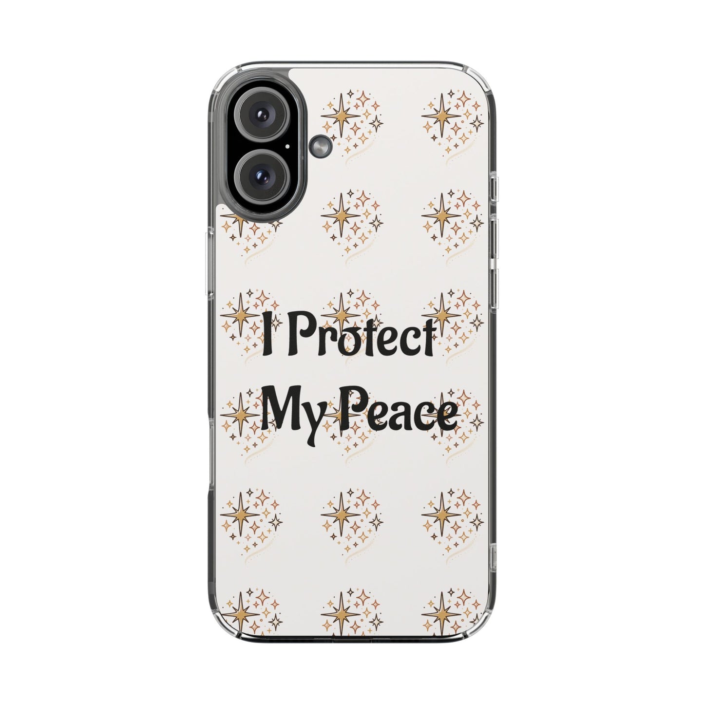 Copy of Protect My Peace Clear Impact-Resistant Phone Case