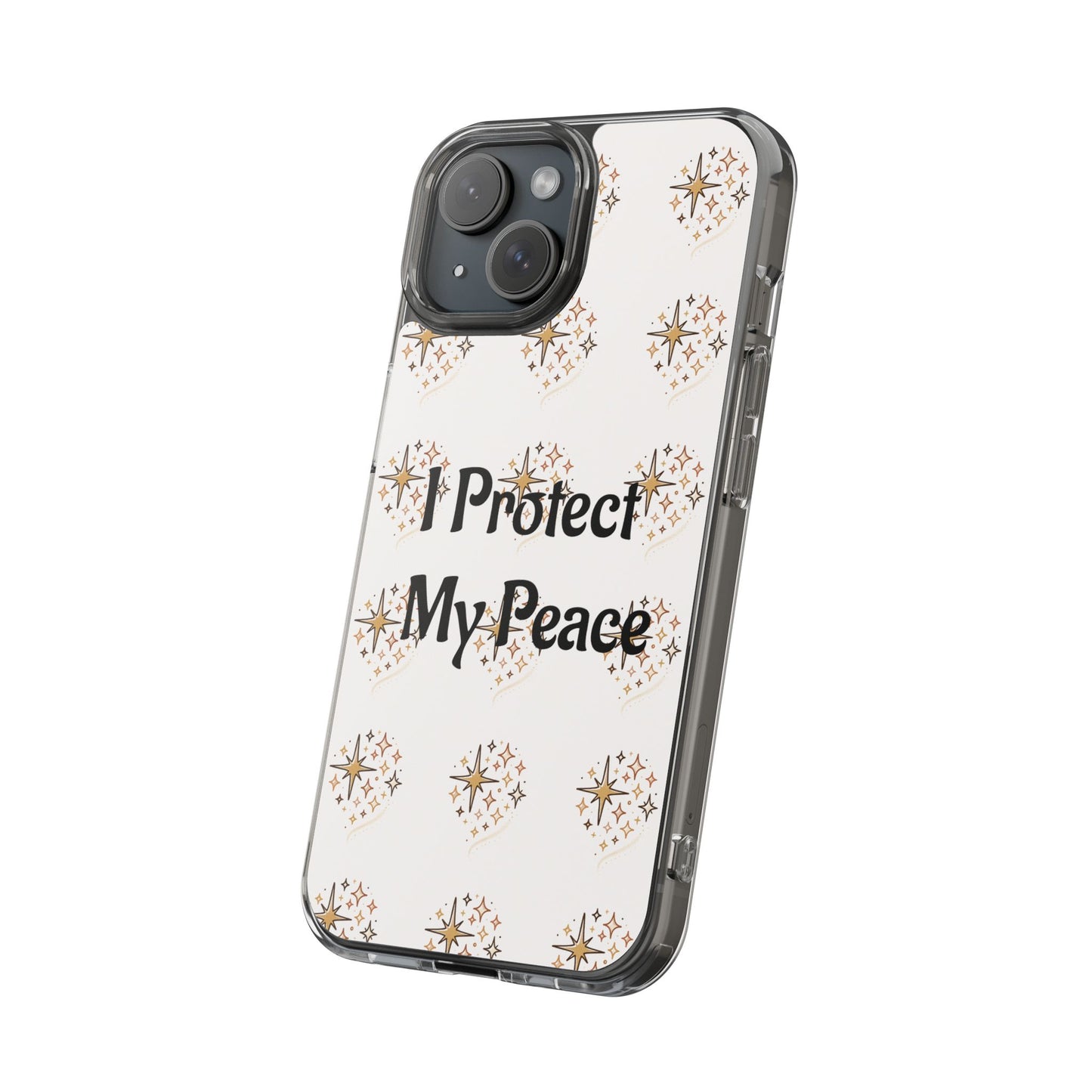 Protect My Peace Clear Impact-Resistant Phone Case