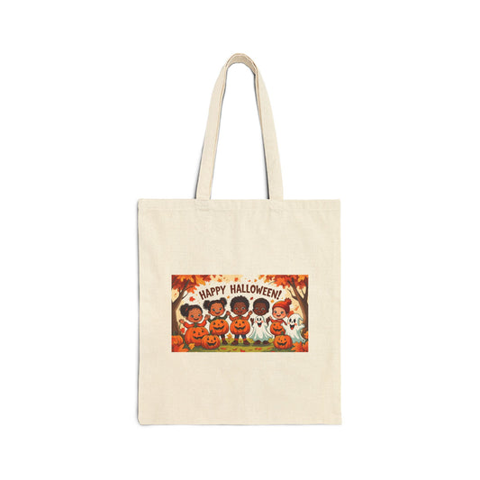 "Happy Halloween" Kids Trick-Or-Treat Tote- Lowkey lil' Ones
