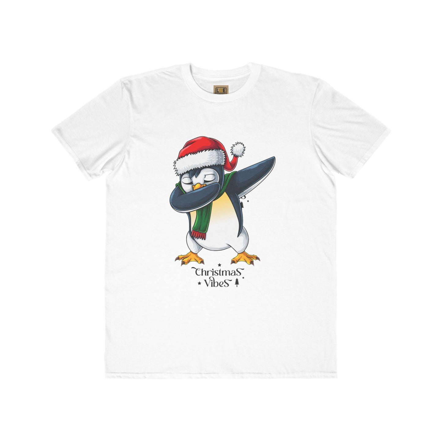 Men's Christmas Vibes Dabbing Penguin Tee