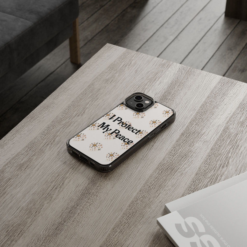 Protect My Peace Clear Impact-Resistant Phone Case