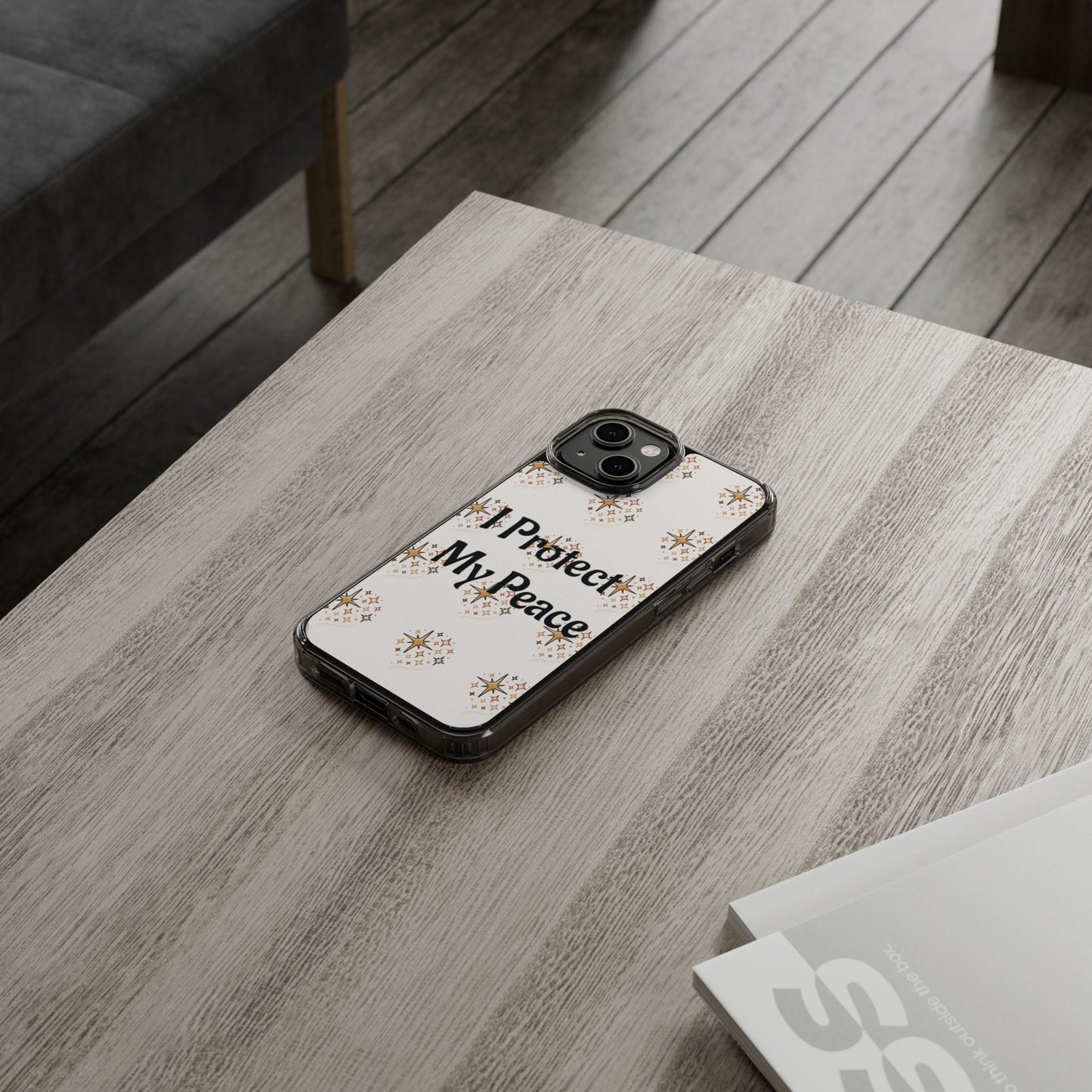 Protect My Peace Clear Impact-Resistant Phone Case