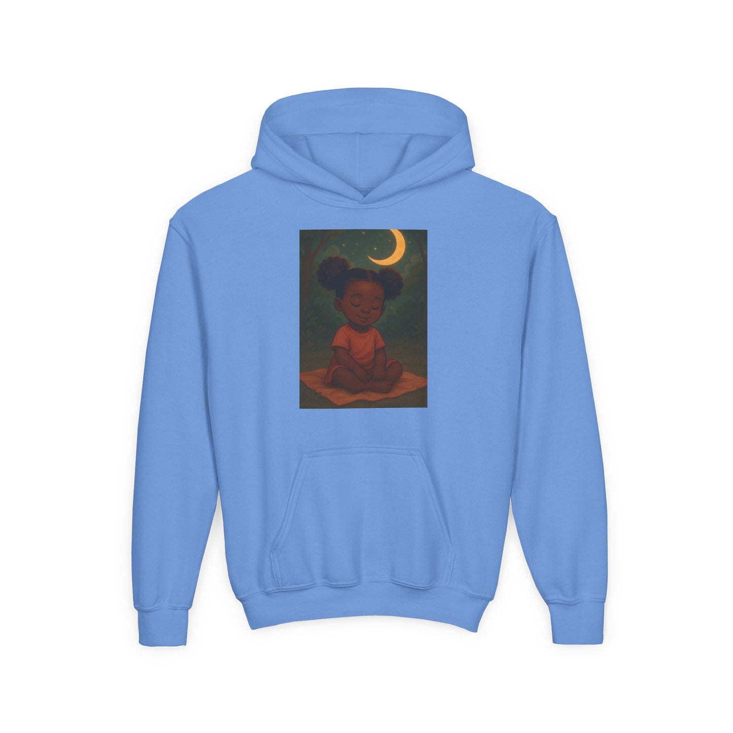 Lowkey Lil' Ones "peaceful Moon" Youth Hoodie- Calm Energy For Growing Queens