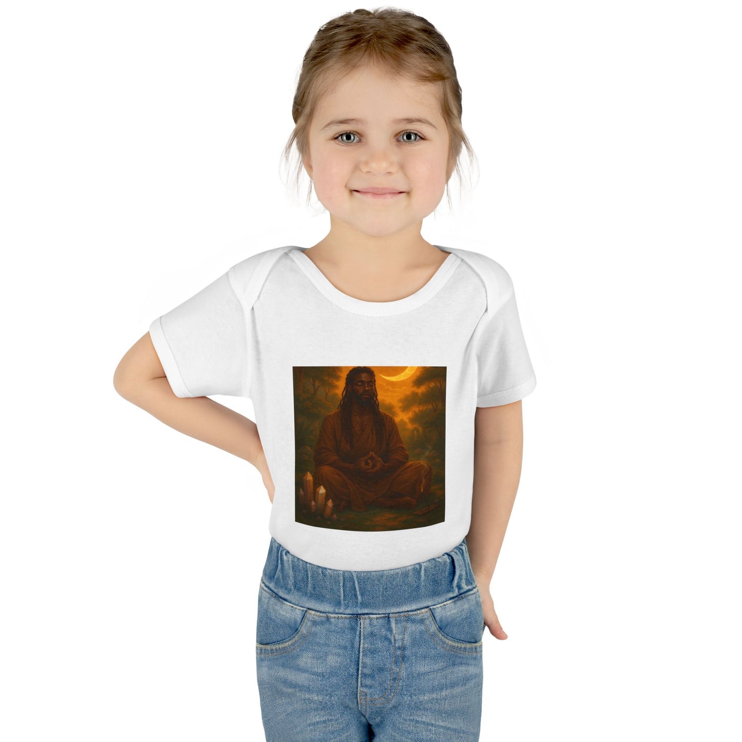 Serene Baby Bodysuit - Mindful Infant Outfit, Newborn Gift, Yoga Baby Clothes, Baby Shower Present, Spiritual Onesie