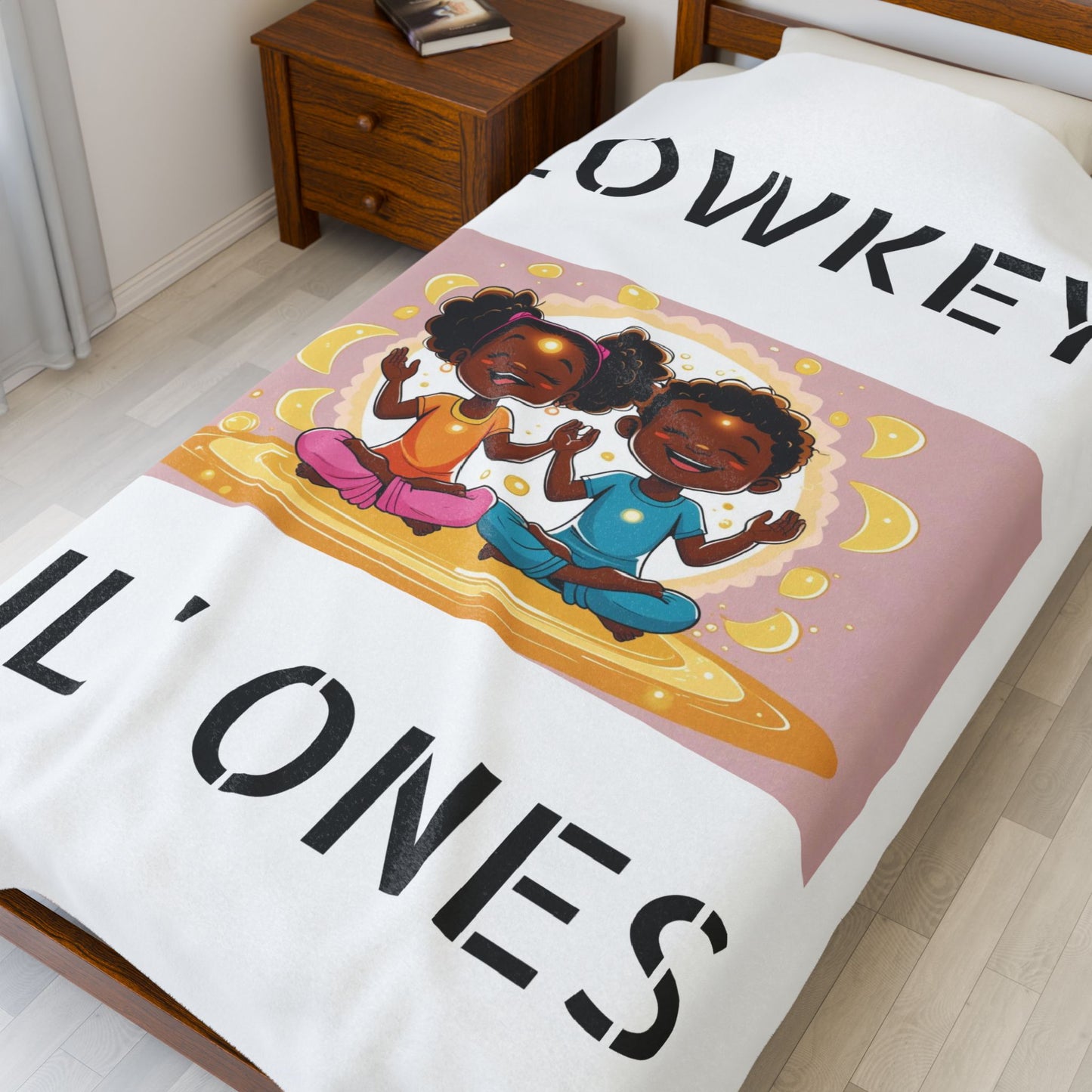 "Lowkey Lil' Ones- Peaceful Play Plush Blanket