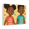Lowkey Healing Kids Canvas Wall Art, Positive Affirmation Decor, Children's Room Art, Inspirational Wall Decor, Gift for Kids