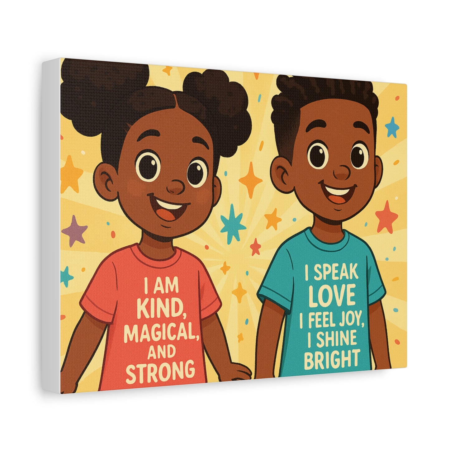 Lowkey Healing Kids Canvas Wall Art, Positive Affirmation Decor, Children's Room Art, Inspirational Wall Decor, Gift for Kids