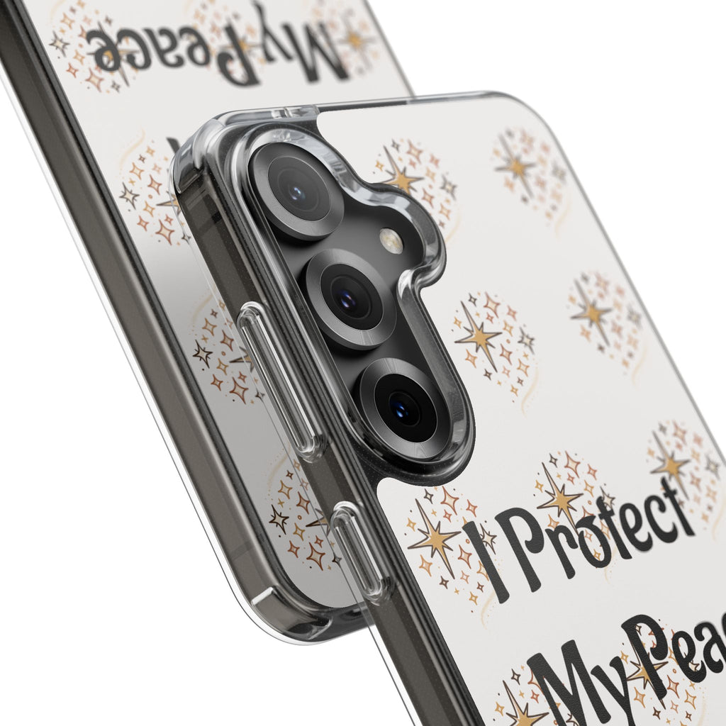Protect My Peace Clear Impact-Resistant Phone Case
