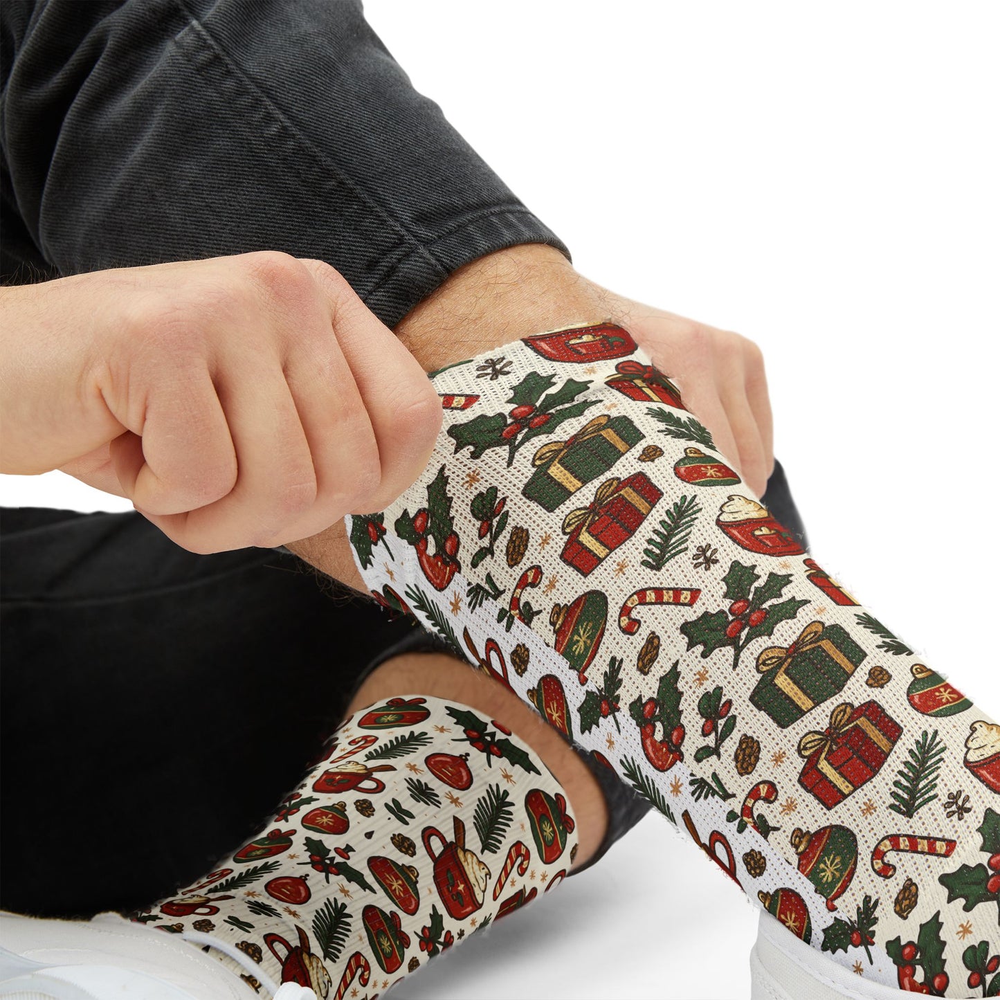 Holiday Cheer Cozy Crew Socks- Lowkey Holiday Collection