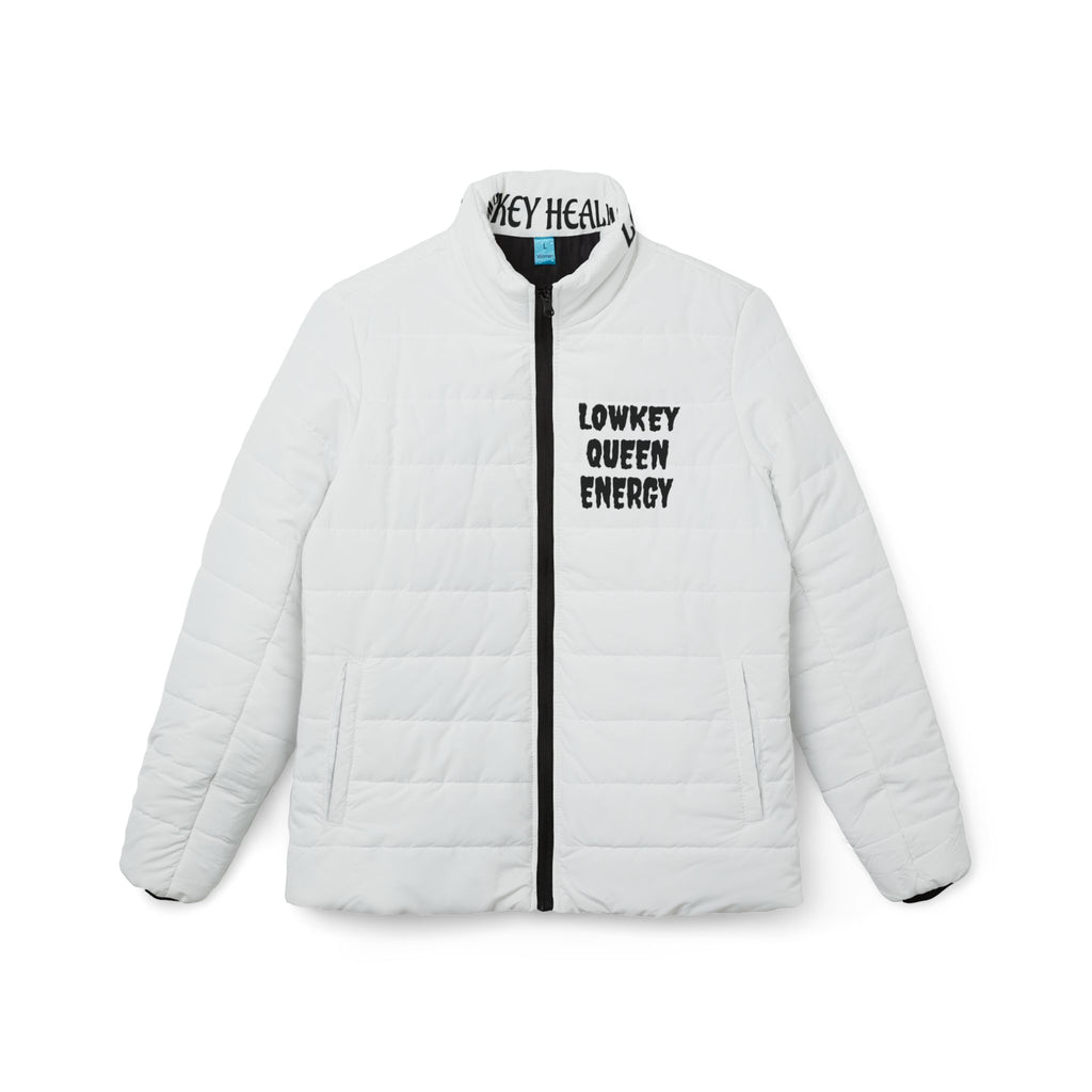 Lowkey Queen Energy Women's Puffer Jacket- Warmth with Royal Confidencefor seeriuo