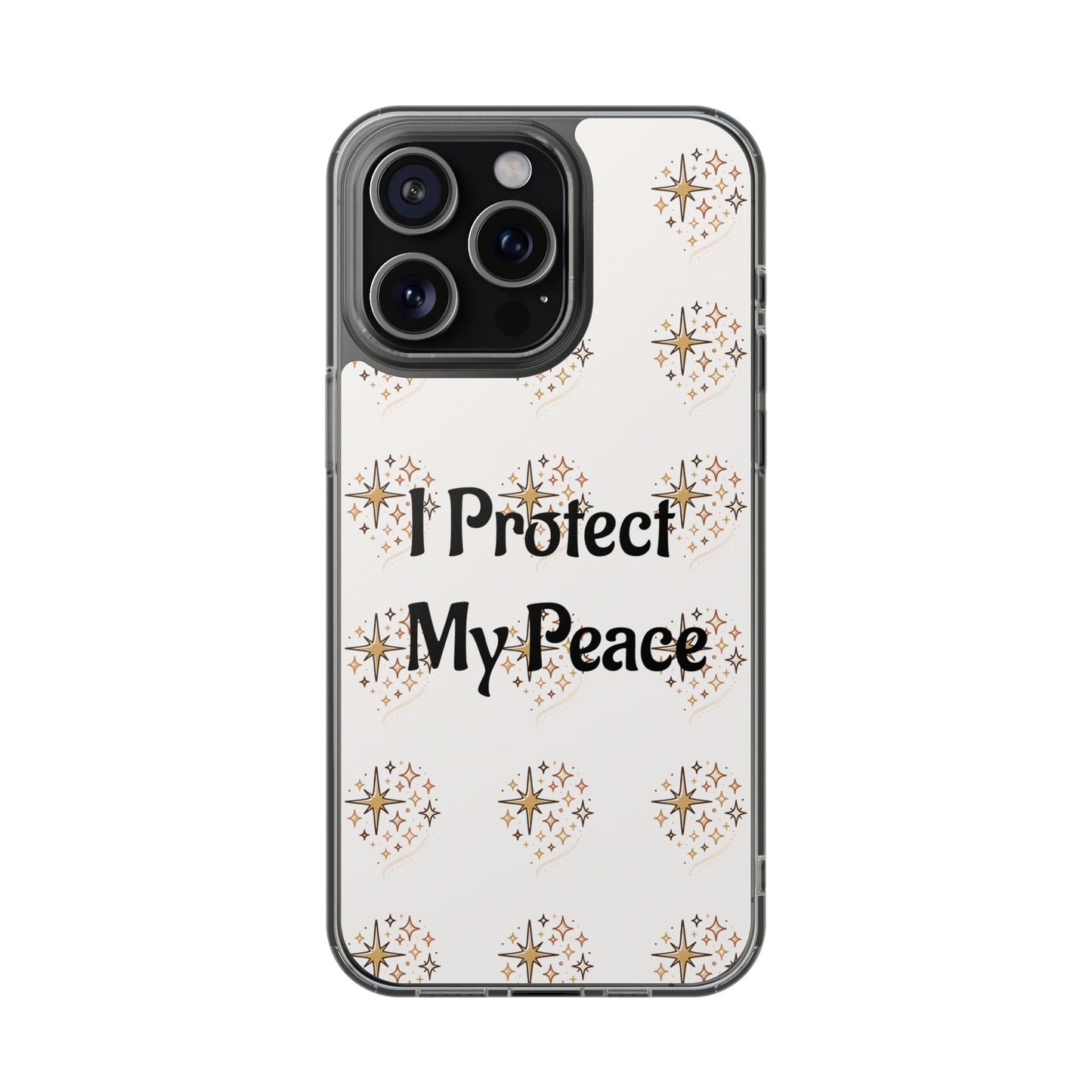 Protect My Peace Clear Impact-Resistant Phone Case
