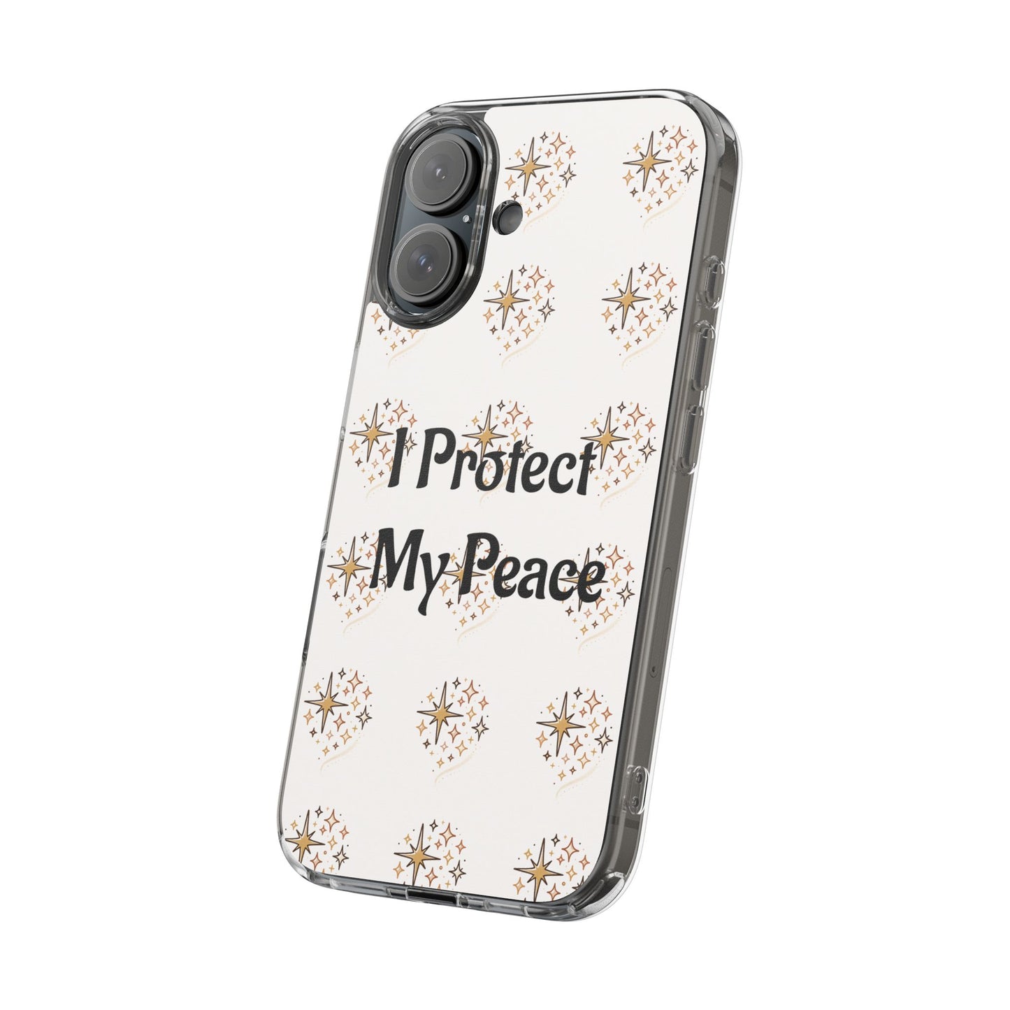 Protect My Peace Clear Impact-Resistant Phone Case