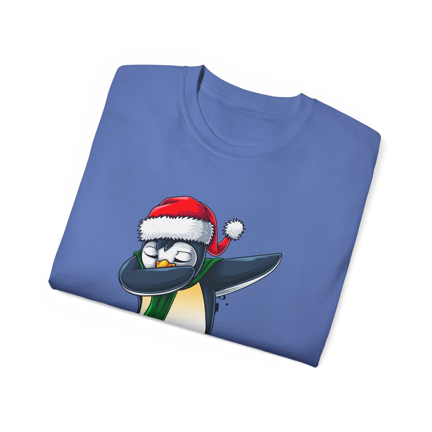 Women's Christmas Vibes Dabbing Penguin Tee