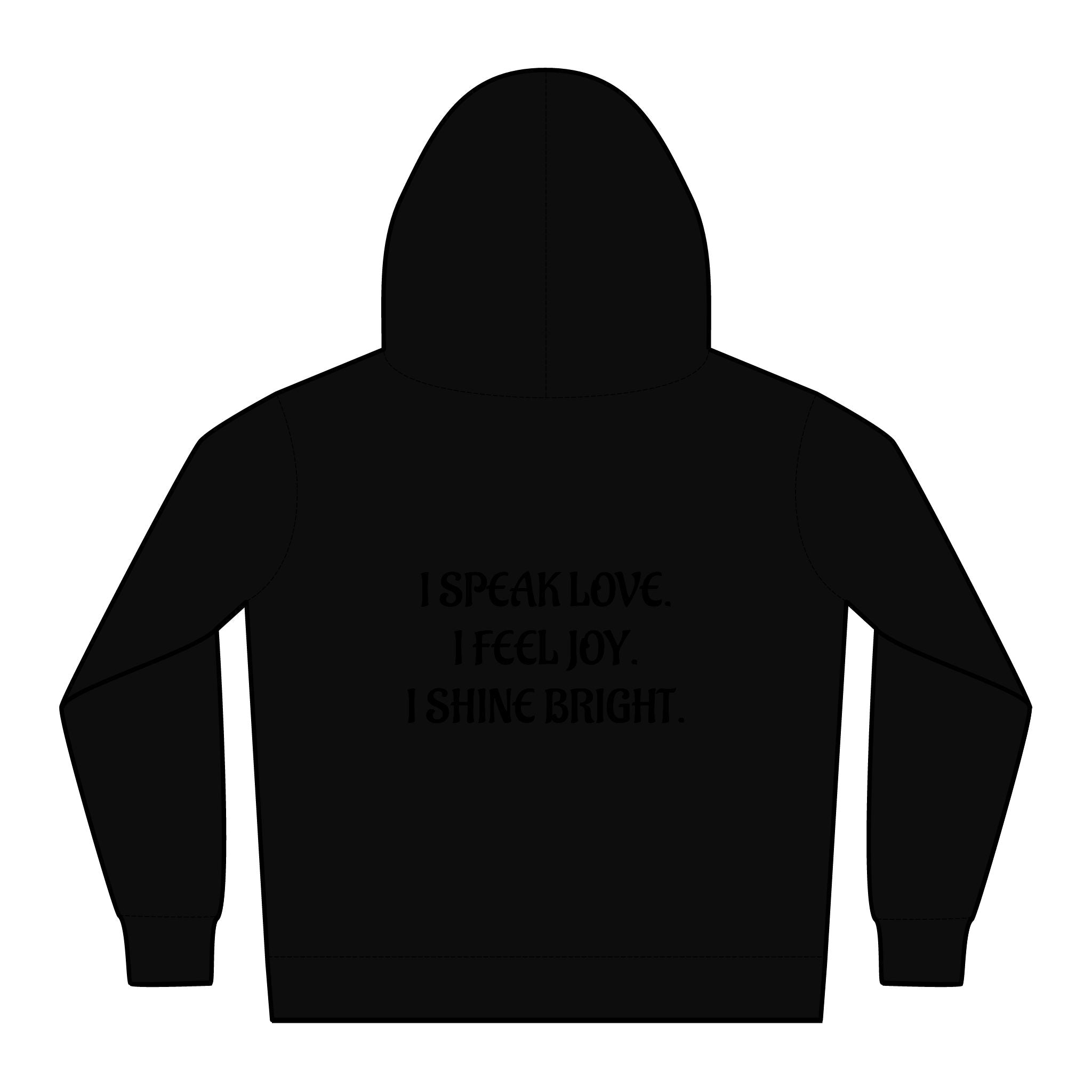 lowkey Lil' Ones " I Speak Love" Lil' Girls Affirmation Hoodie