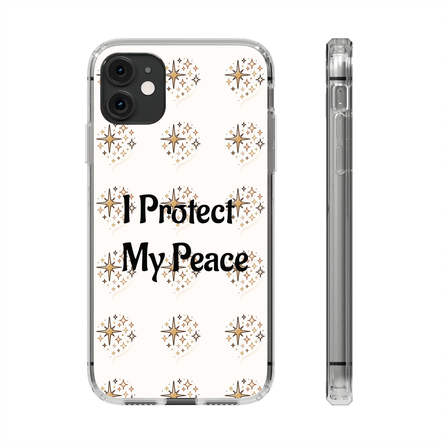 Protect My Peace Clear Impact-Resistant Phone Case