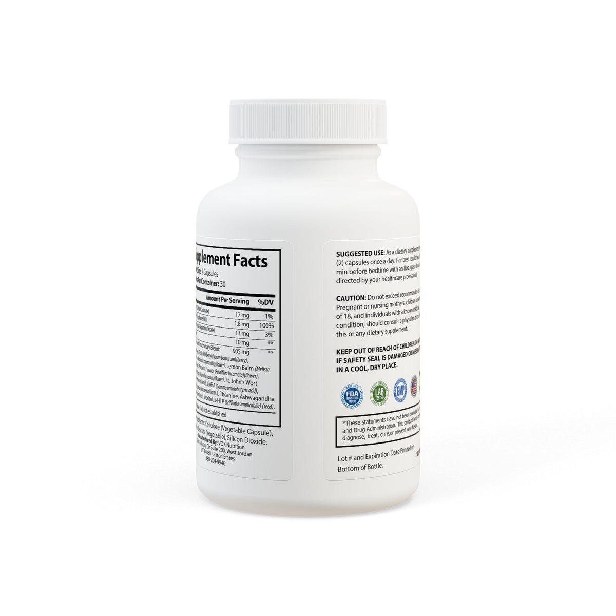 Lowkey Healing Sleep Formula- Nighttime support supplements (60 capsules)