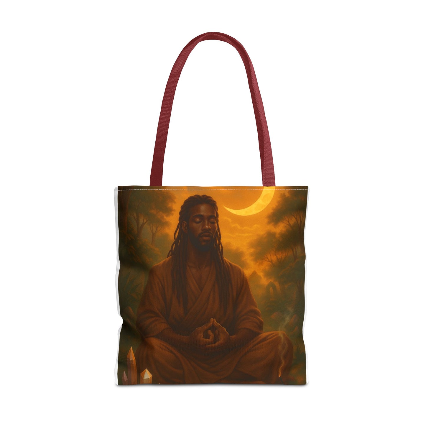 LOWKEY HEALING ENERGY TOTE BAG- EMPOWERED, GROUNDED, ROYAL.