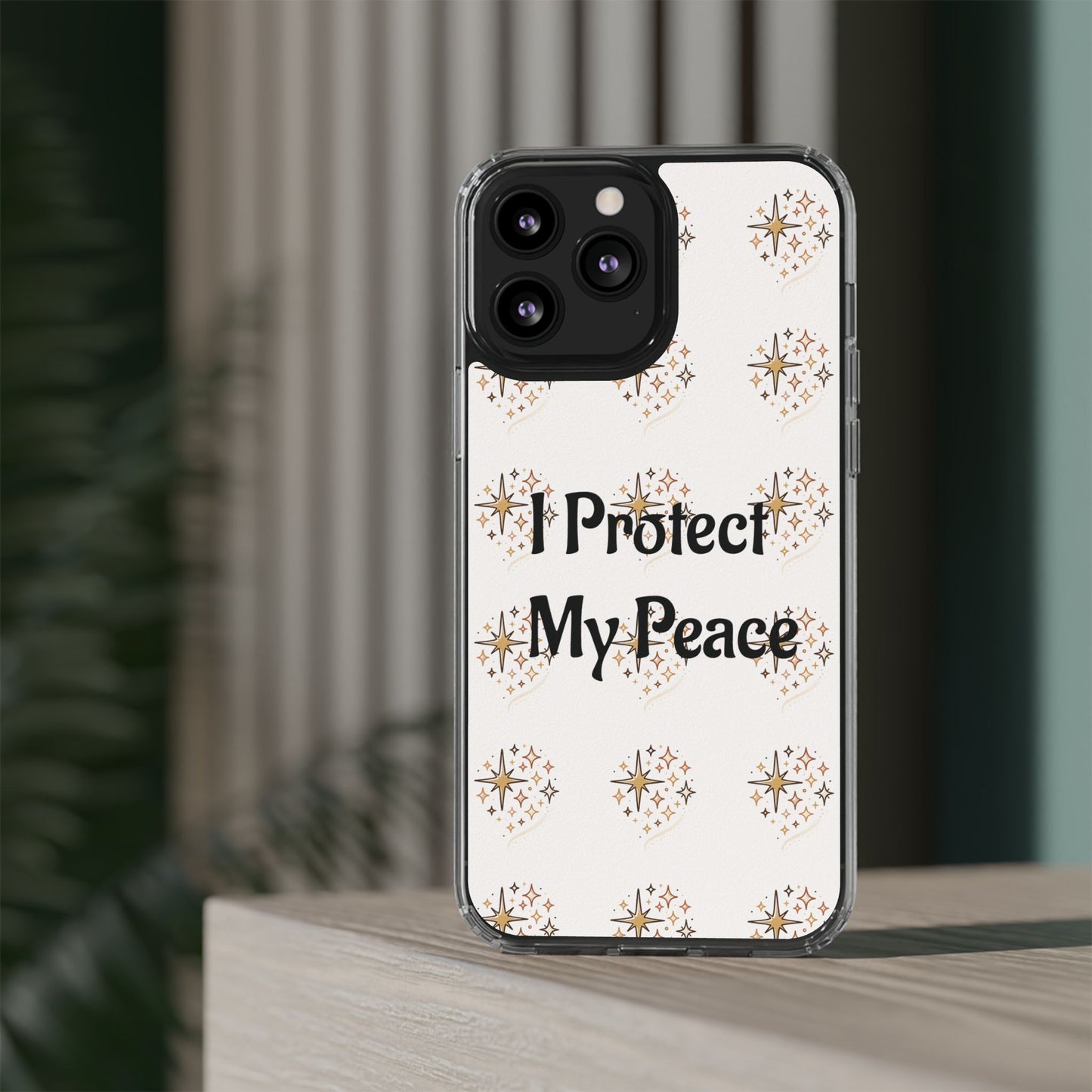 Protect My Peace Clear Impact-Resistant Phone Case
