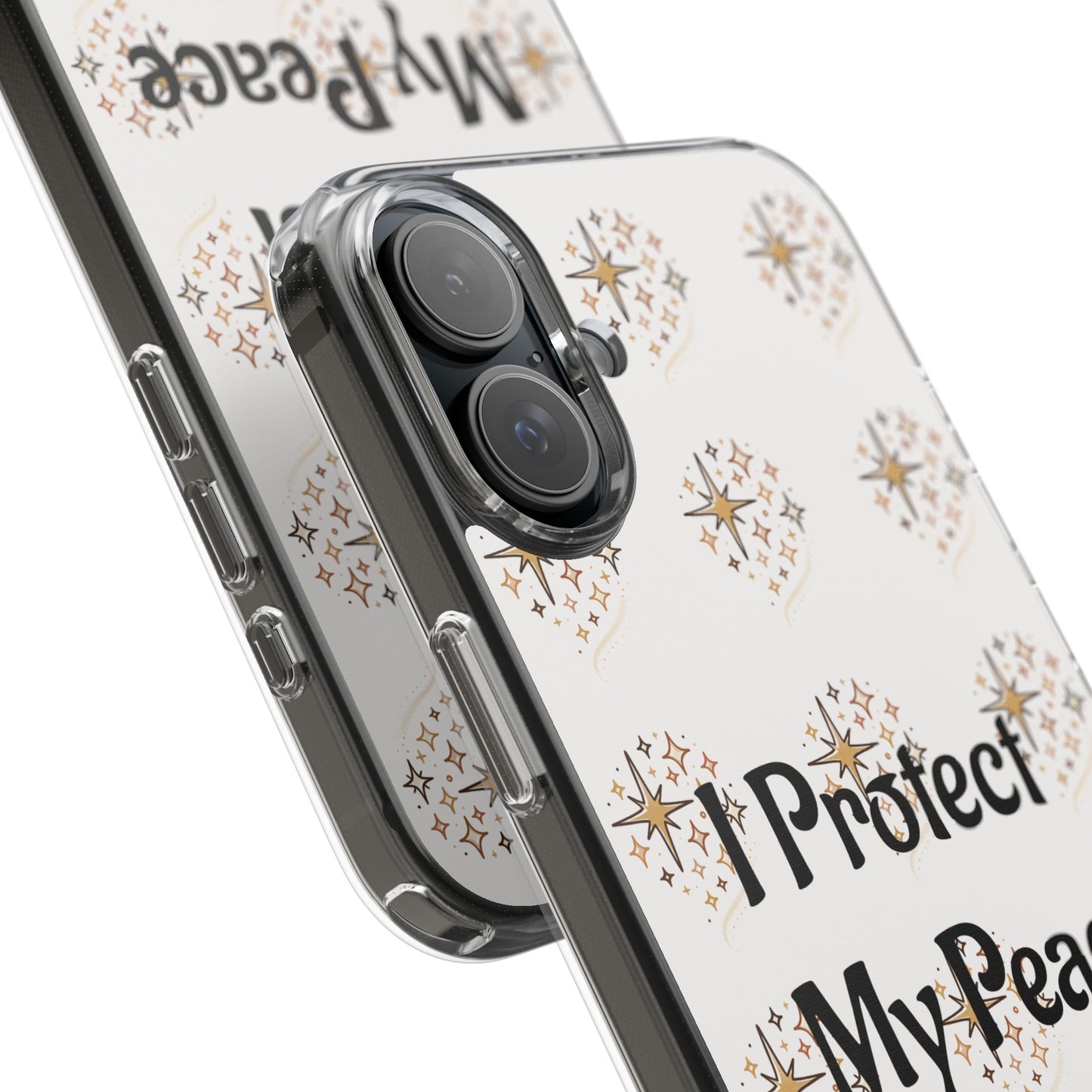 Protect My Peace Clear Impact-Resistant Phone Case