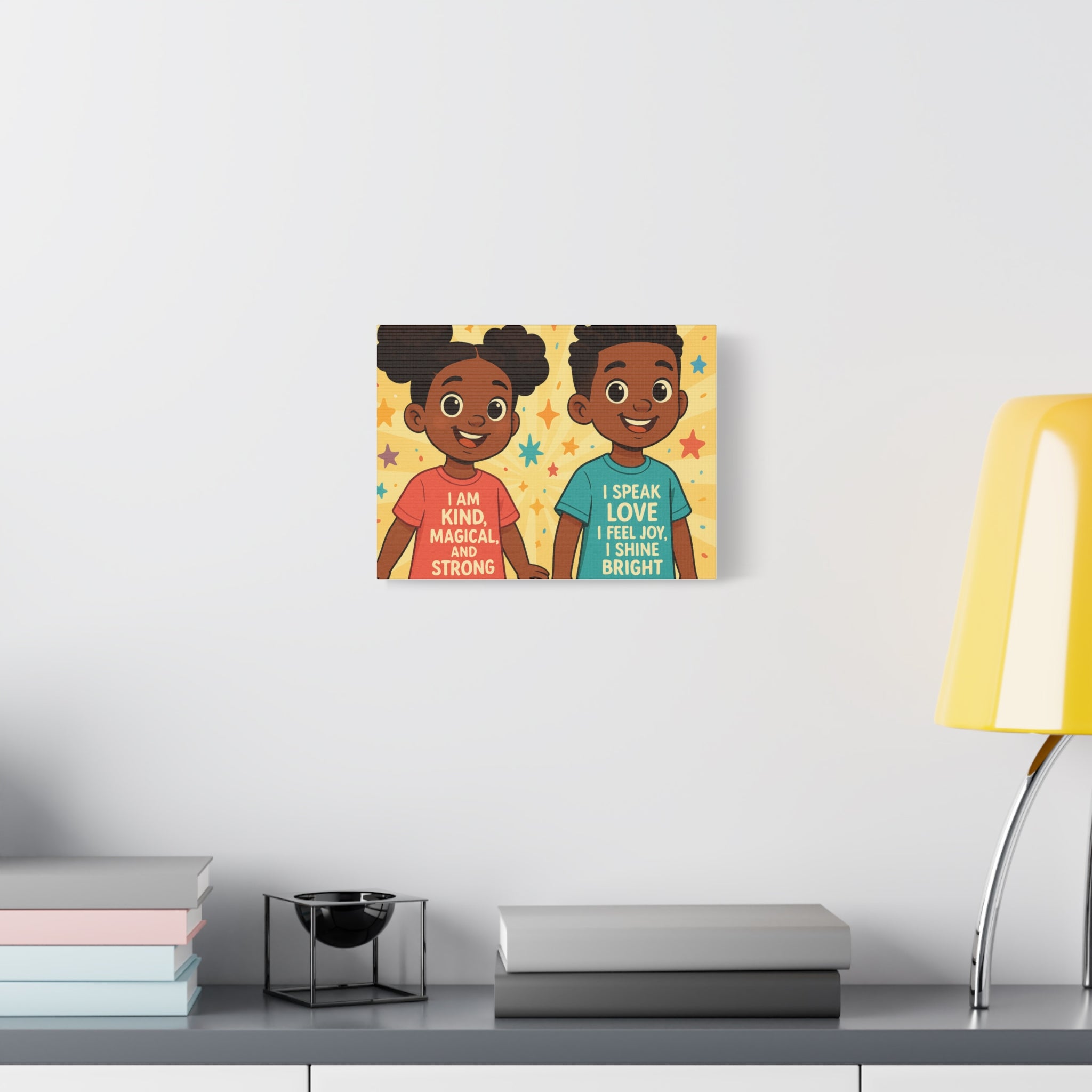 Lowkey Healing Kids Canvas Wall Art, Positive Affirmation Decor, Children's Room Art, Inspirational Wall Decor, Gift for Kids