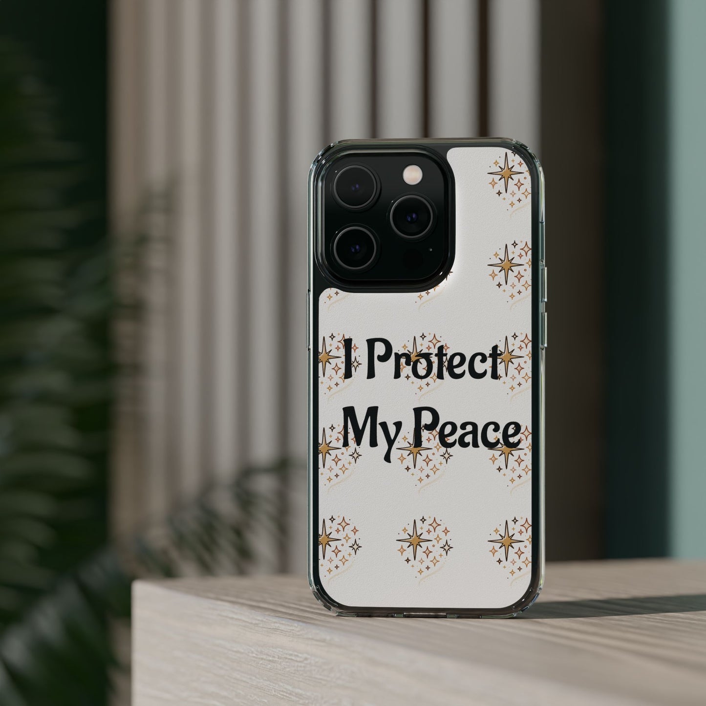 Protect My Peace Clear Impact-Resistant Phone Case