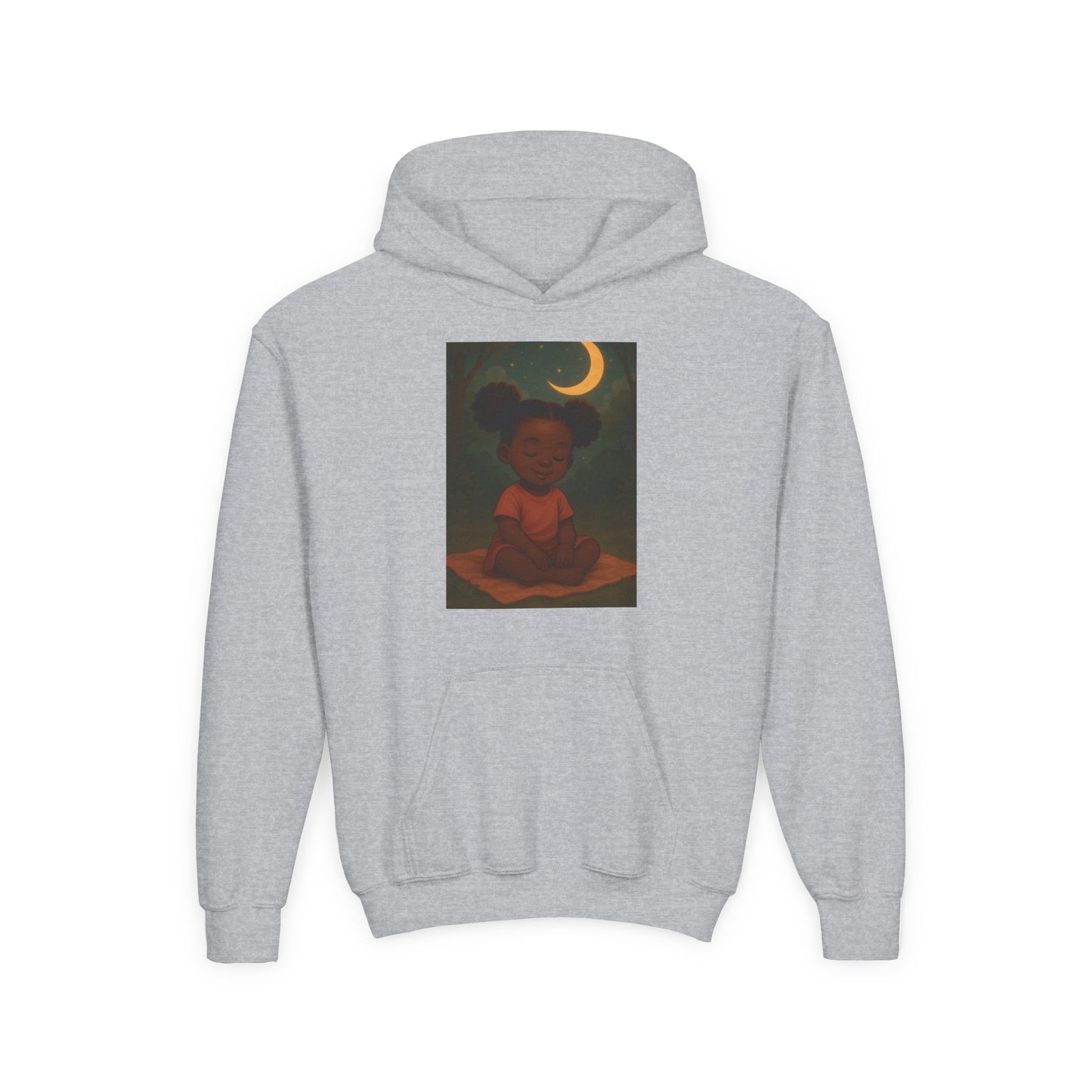 Lowkey Lil' Ones "peaceful Moon" Youth Hoodie- Calm Energy For Growing Queens