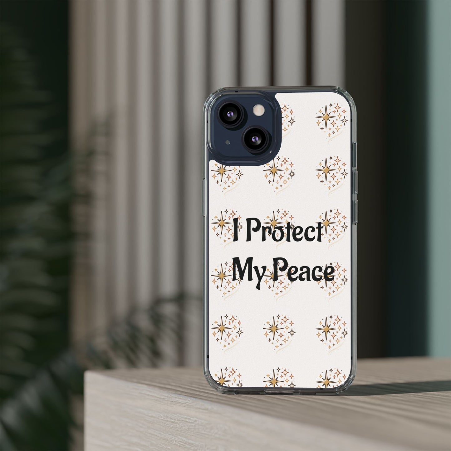 Protect My Peace Clear Impact-Resistant Phone Case