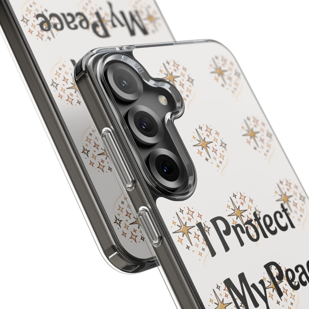 Protect My Peace Clear Impact-Resistant Phone Case