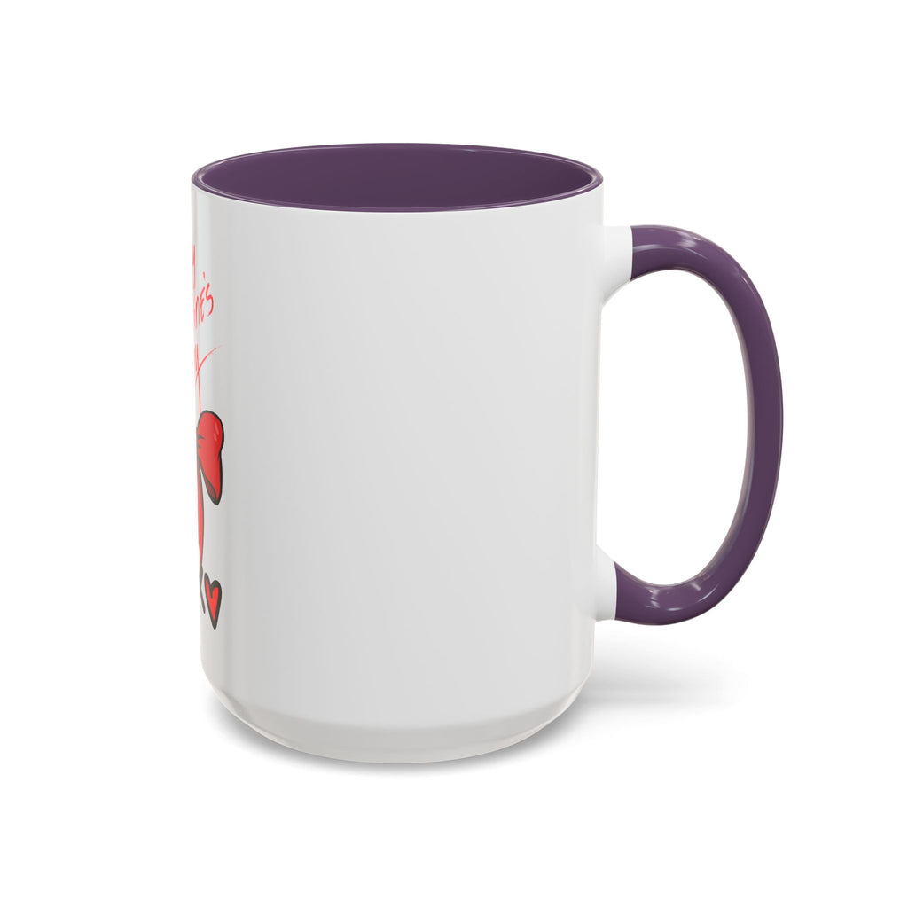 Happy Valentine's Day Bow & Hearts Coffee Mug