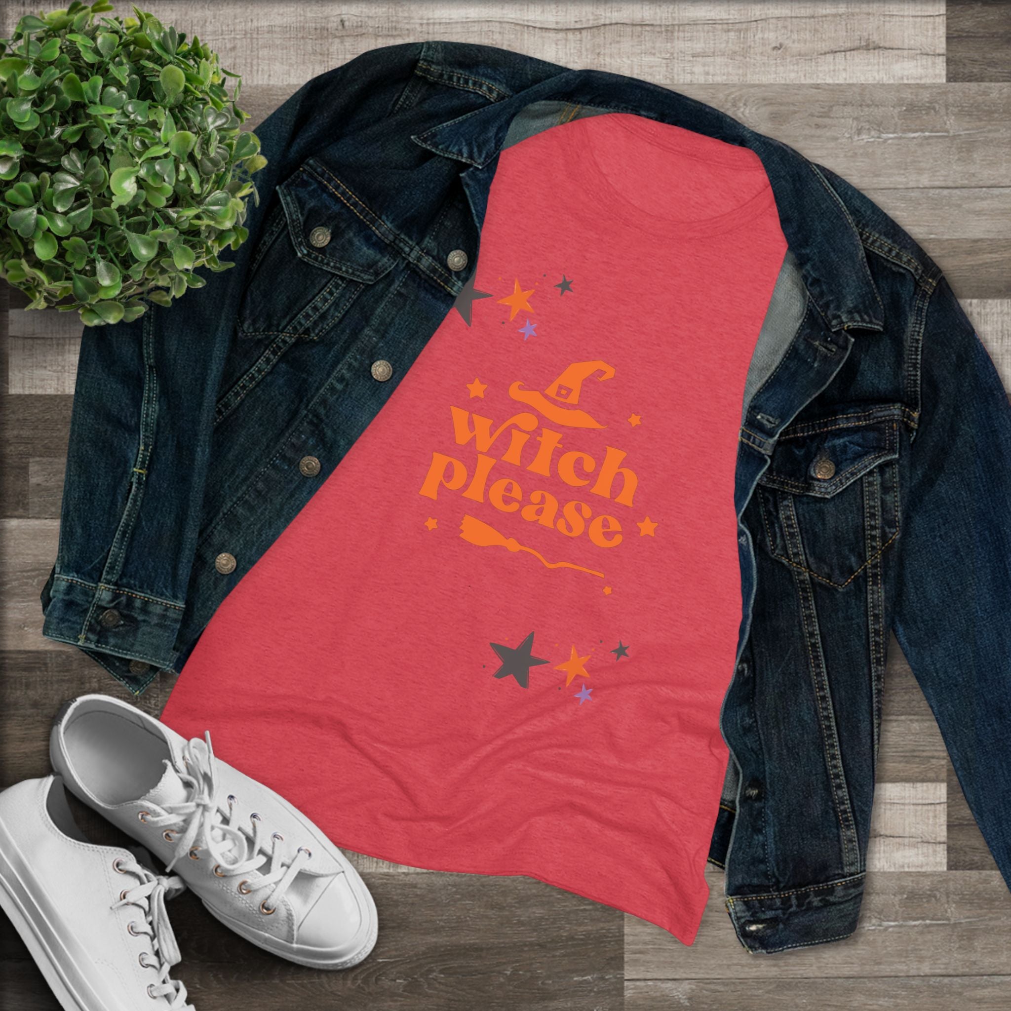Witch Please Women's Triblend Tee -