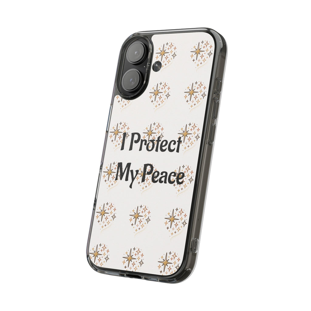 Copy of Protect My Peace Clear Impact-Resistant Phone Case