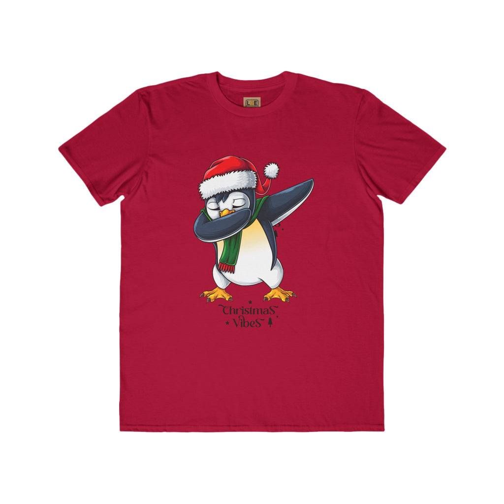 Men's Christmas Vibes Dabbing Penguin Tee