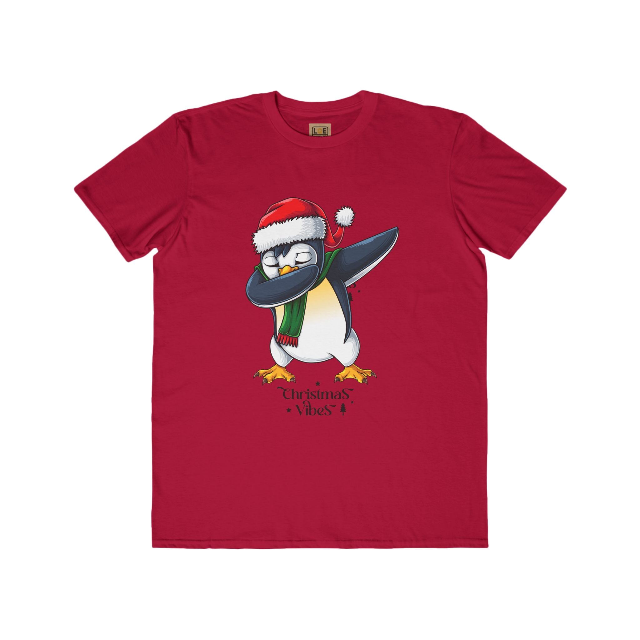 Men's Christmas Vibes Dabbing Penguin Tee