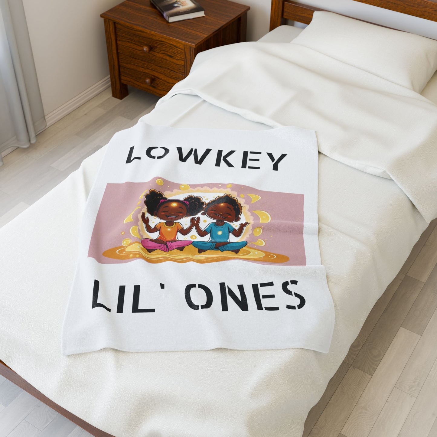 "Lowkey Lil' Ones- Peaceful Play Plush Blanket