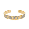 "Stand in My Worth" Gold Cuff Bracelet