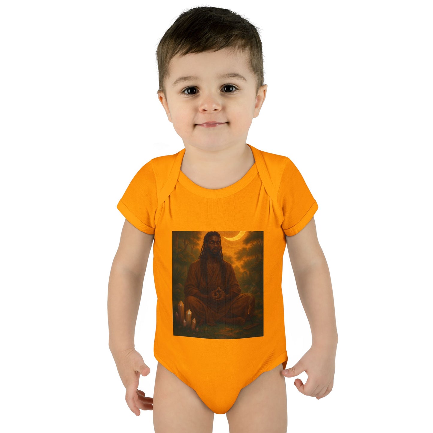 Serene Baby Bodysuit - Mindful Infant Outfit, Newborn Gift, Yoga Baby Clothes, Baby Shower Present, Spiritual Onesie