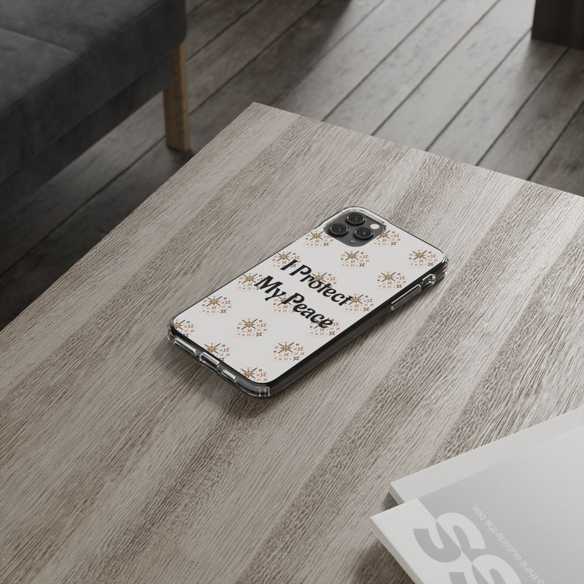 Protect My Peace Clear Impact-Resistant Phone Case