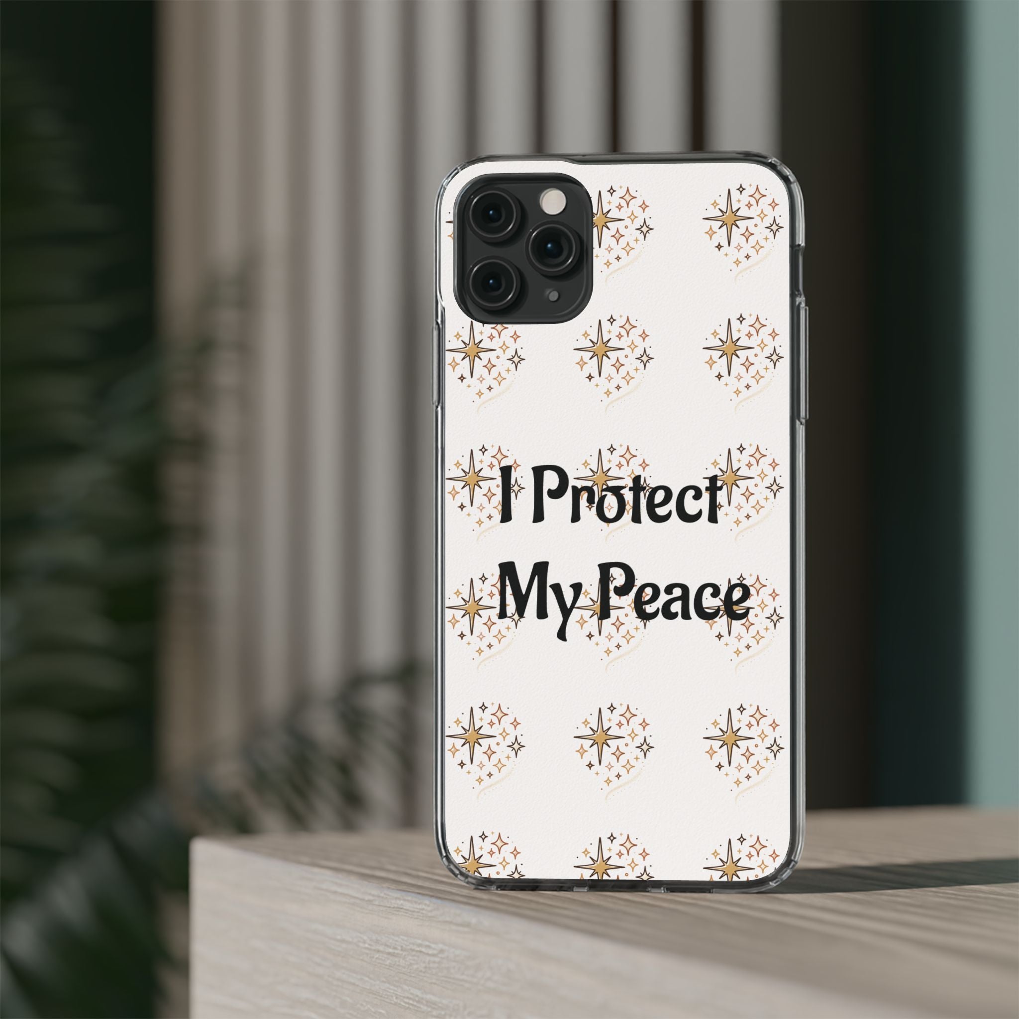 Protect My Peace Clear Impact-Resistant Phone Case