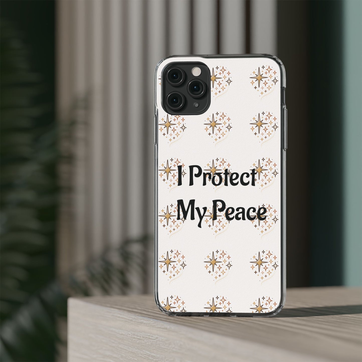 Copy of Protect My Peace Clear Impact-Resistant Phone Case