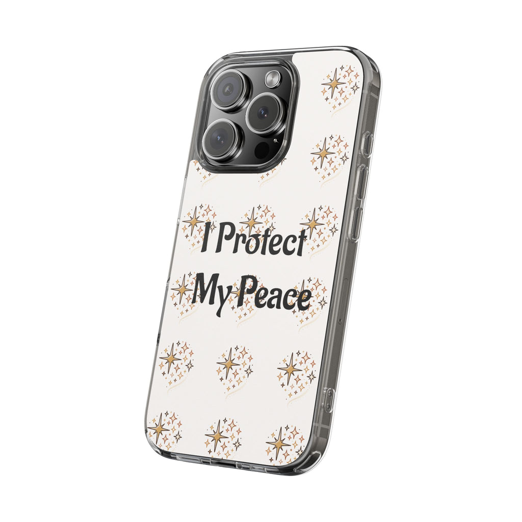 Copy of Protect My Peace Clear Impact-Resistant Phone Case