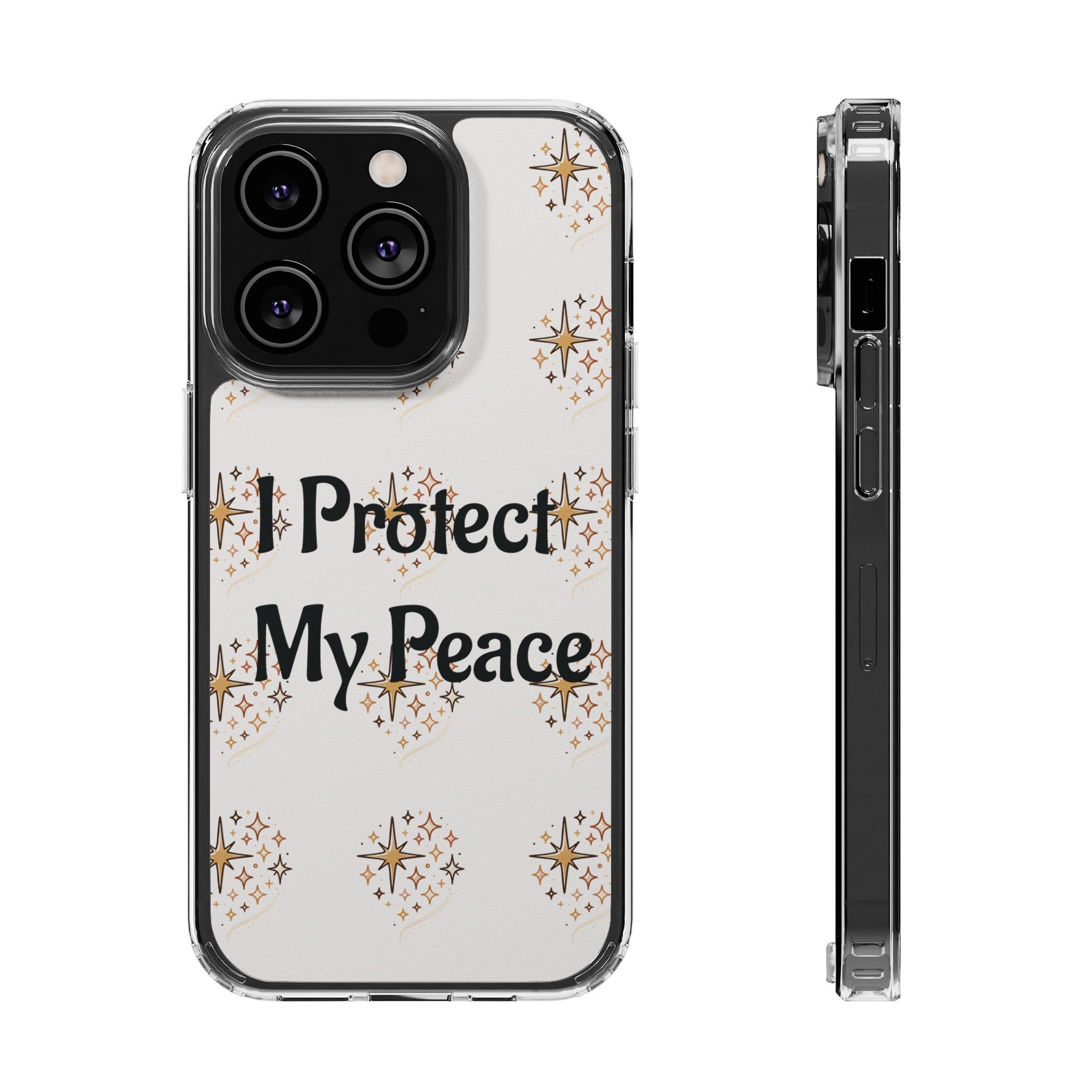 Protect My Peace Clear Impact-Resistant Phone Case