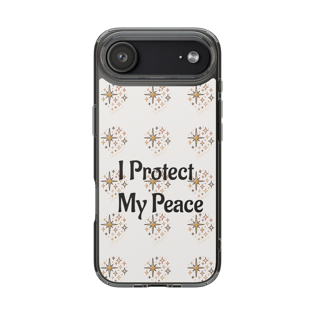 Copy of Protect My Peace Clear Impact-Resistant Phone Case