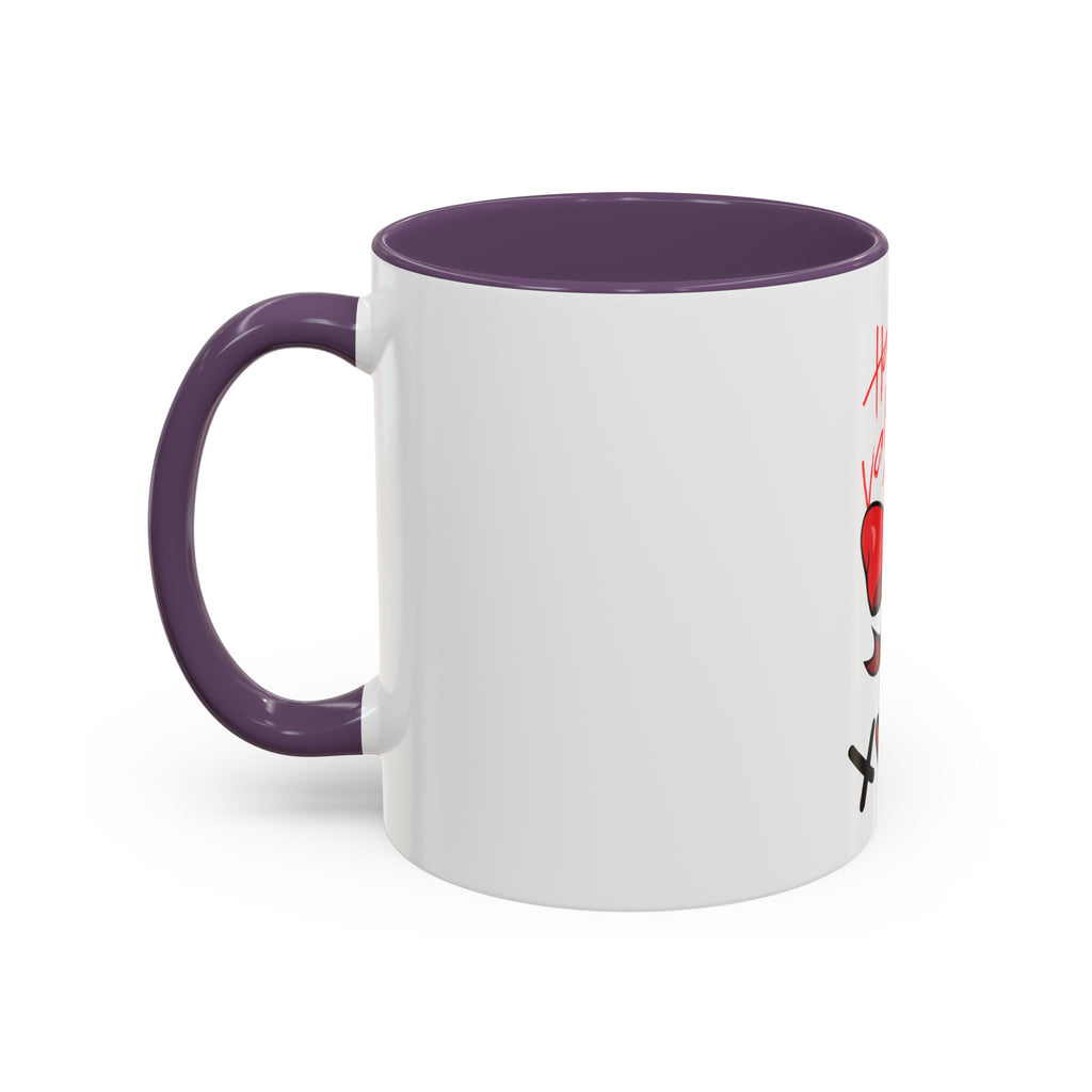 Happy Valentine's Day Bow & Hearts Coffee Mug