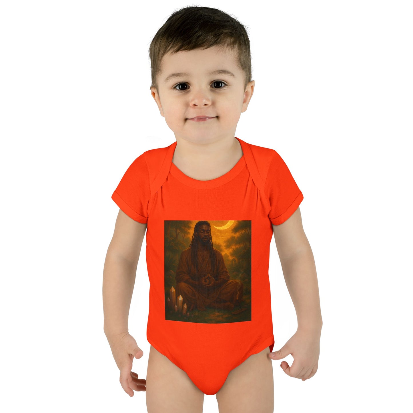 Serene Baby Bodysuit - Mindful Infant Outfit, Newborn Gift, Yoga Baby Clothes, Baby Shower Present, Spiritual Onesie